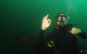 Diving OK sign